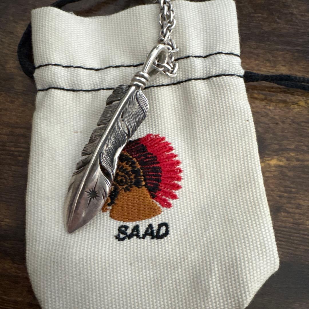 羽根デザイン シルバーネックレス