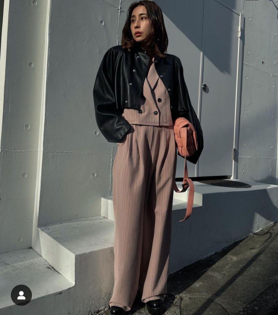 Ameri vintage ブラック ショート丈 レザージャケット 新品未使用