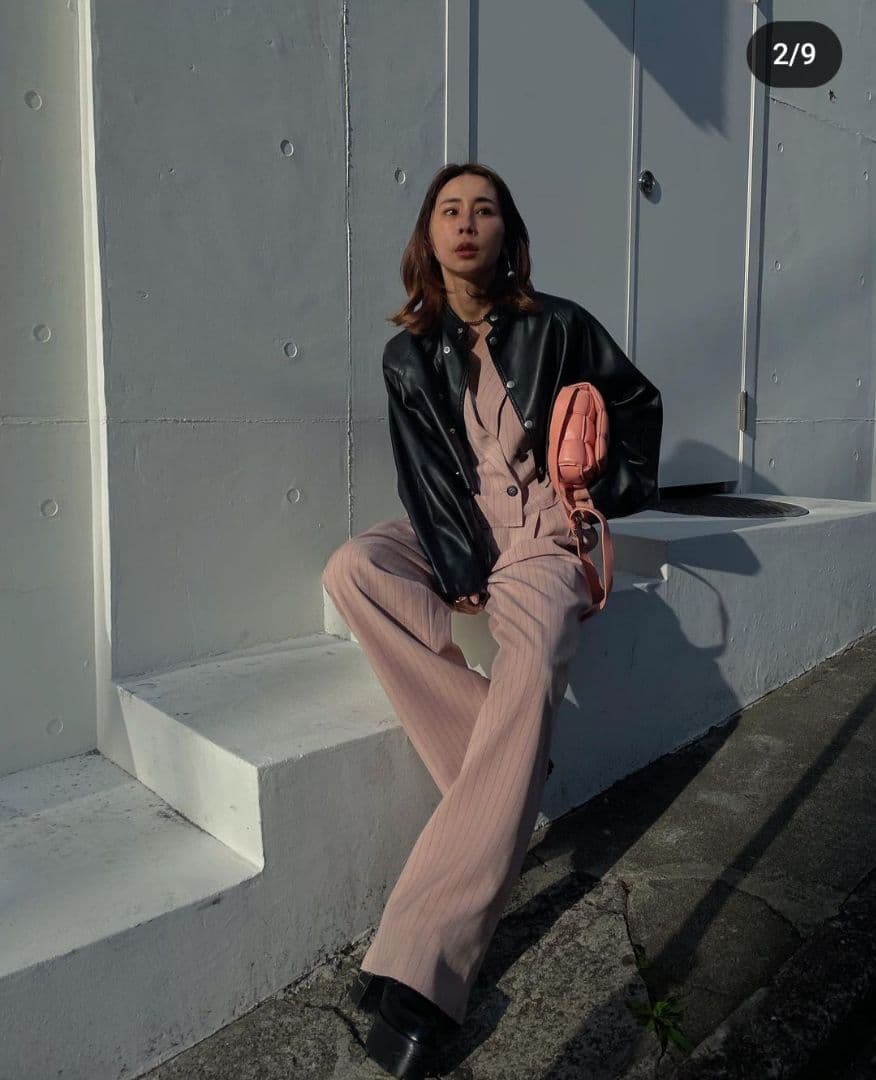 Ameri vintage ブラック ショート丈 レザージャケット 新品未使用