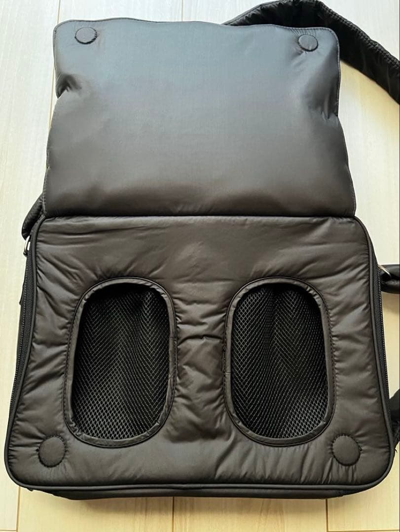 【美品】calin カラン キルティングマザーズバッグ　ブラック