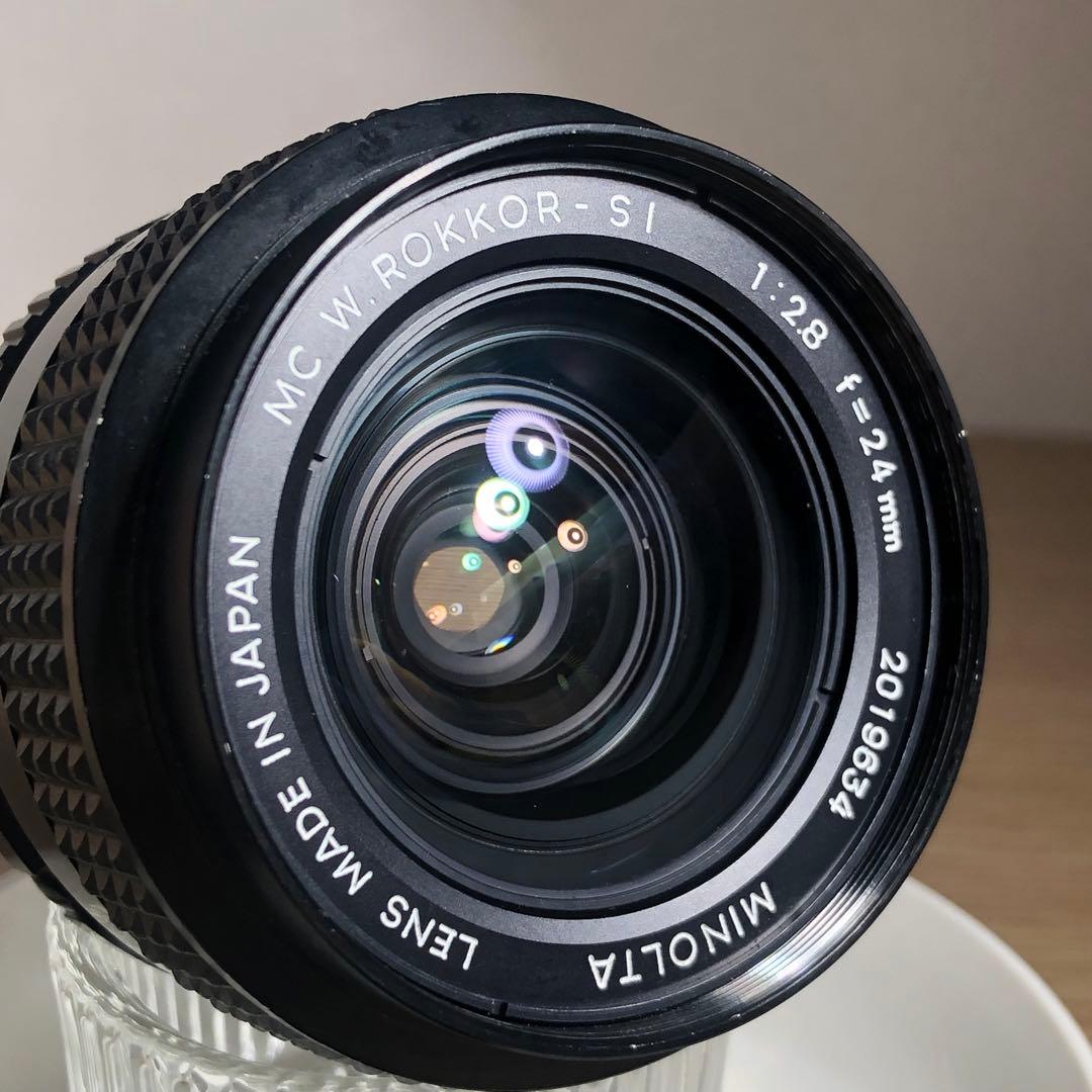 純正キャップ付　MINOLTA 24mm f2.8 MC W.ROKKOR SI