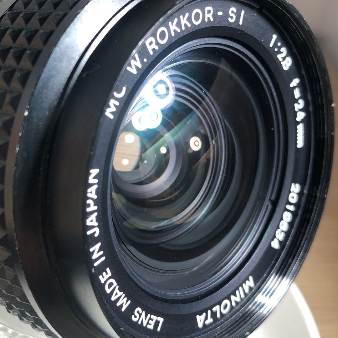 純正キャップ付　MINOLTA 24mm f2.8 MC W.ROKKOR SI