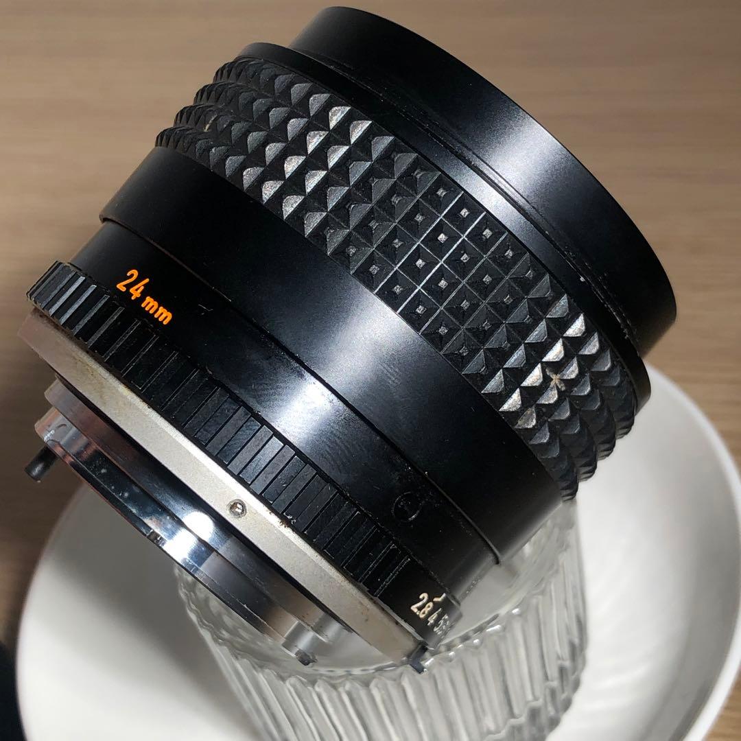 純正キャップ付　MINOLTA 24mm f2.8 MC W.ROKKOR SI