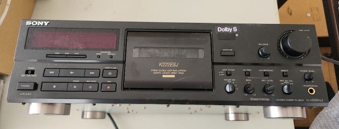 【メンテナンス済】SONY ステレオカセットデッキ TC-K222ESJ ソニー