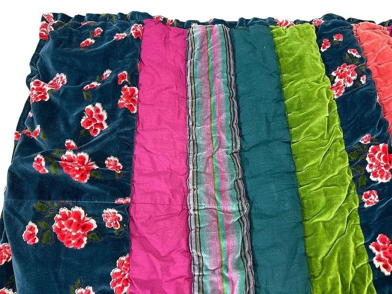 専用　フランス バガイユ ハンドメイド パッチワーク リバーシブル マルチカバー