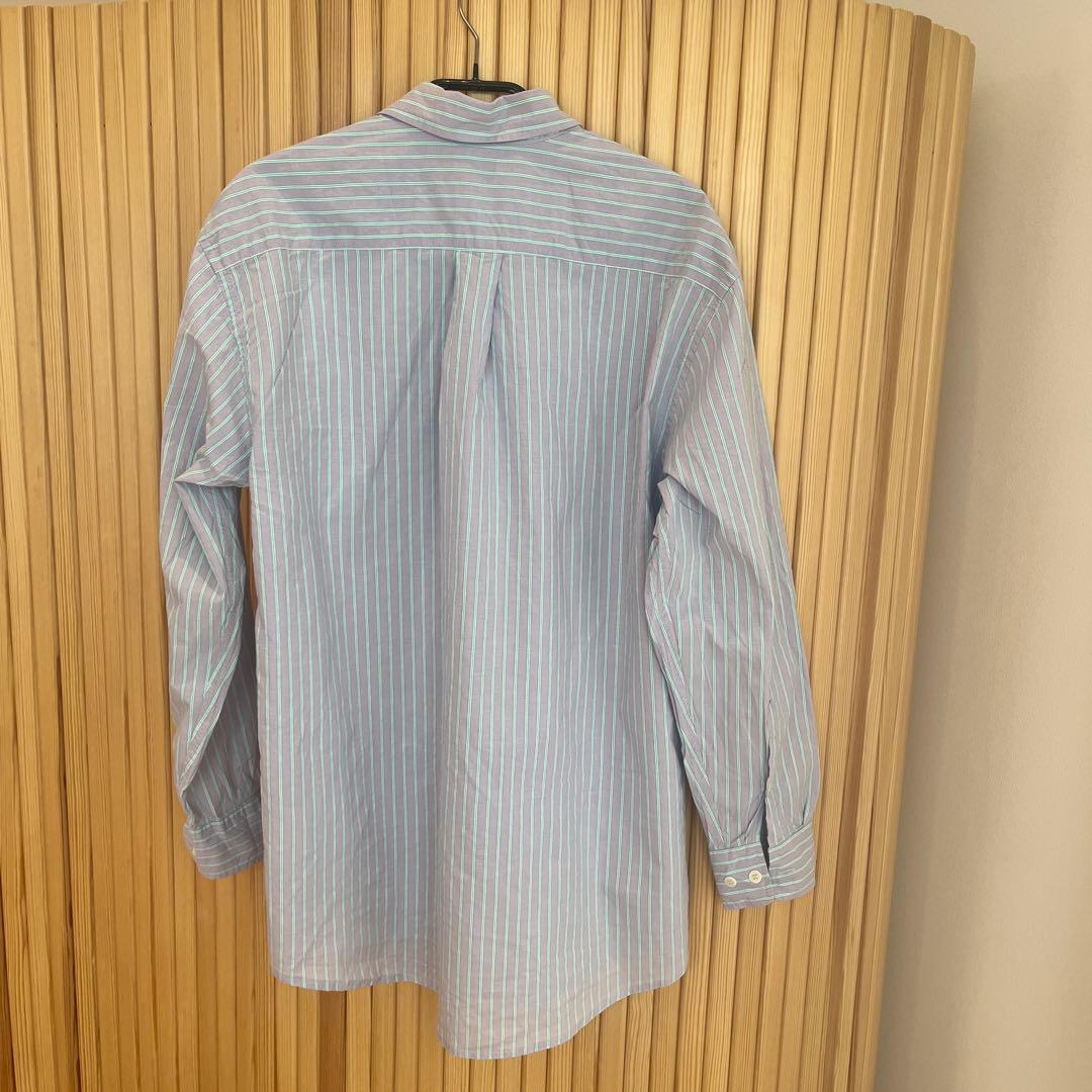 ベースレンジbaserangeストライプ シャツ パンツ セットアップXS