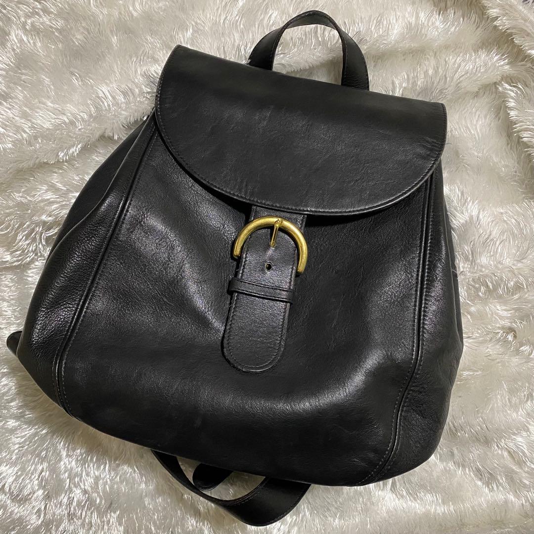 コーチ COACH オールドコーチ リュック レザー ブラック 4134