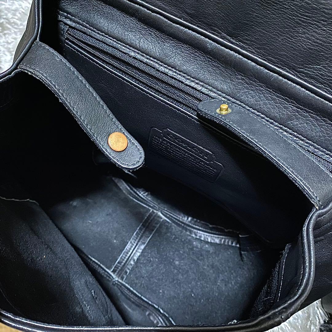 コーチ COACH オールドコーチ リュック レザー ブラック 4134