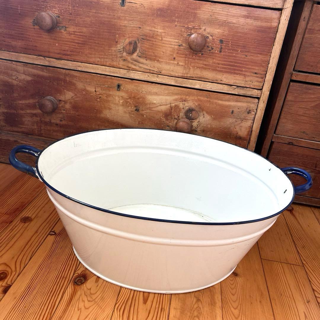 アンティーク　オーバルウォッシュタブ