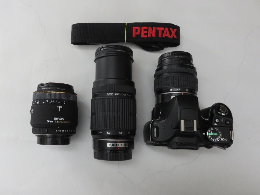美品【5点セット】PENTAXデジタル一眼レフカメラK-x・レンズ２つ・他