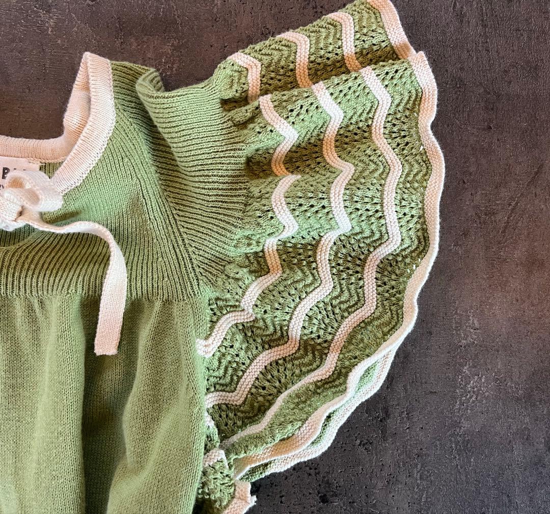 MABLI マブリ ロンパース グリーン 2Y