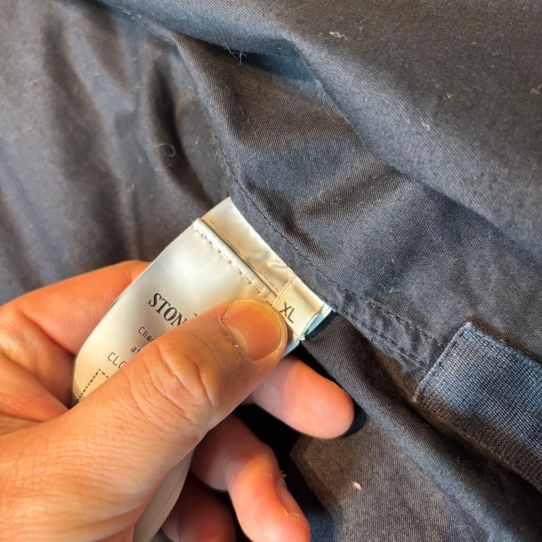 ストーンアイランド　コットンシャツ　シャツジャケット　美品　XL ワッペン