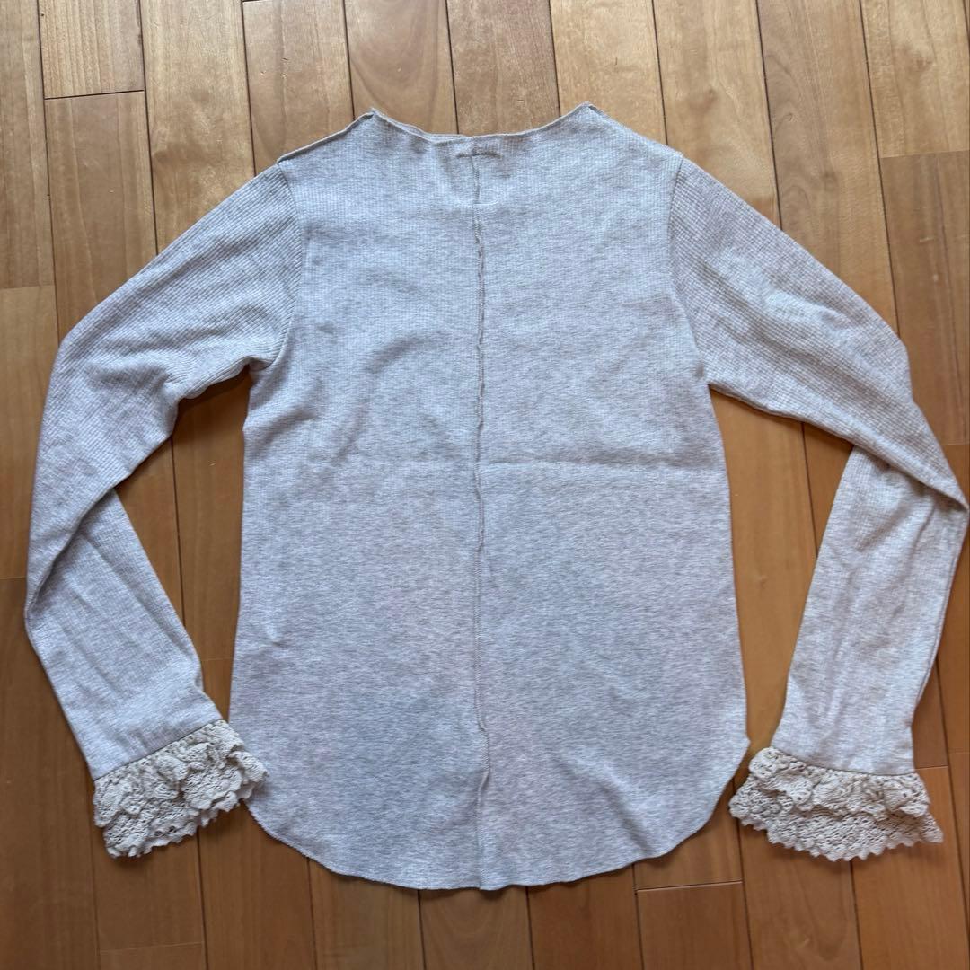 RhodolirioN リブレースカットソー