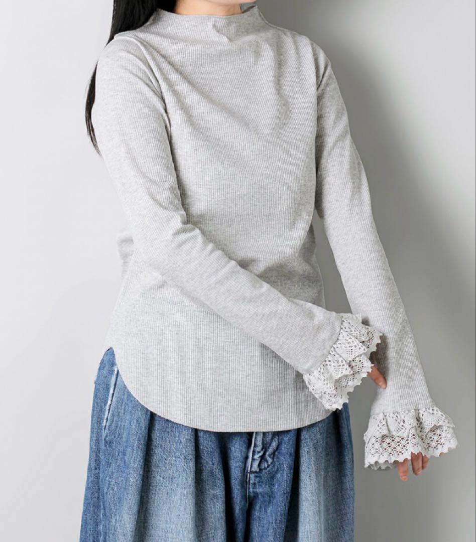 RhodolirioN リブレースカットソー