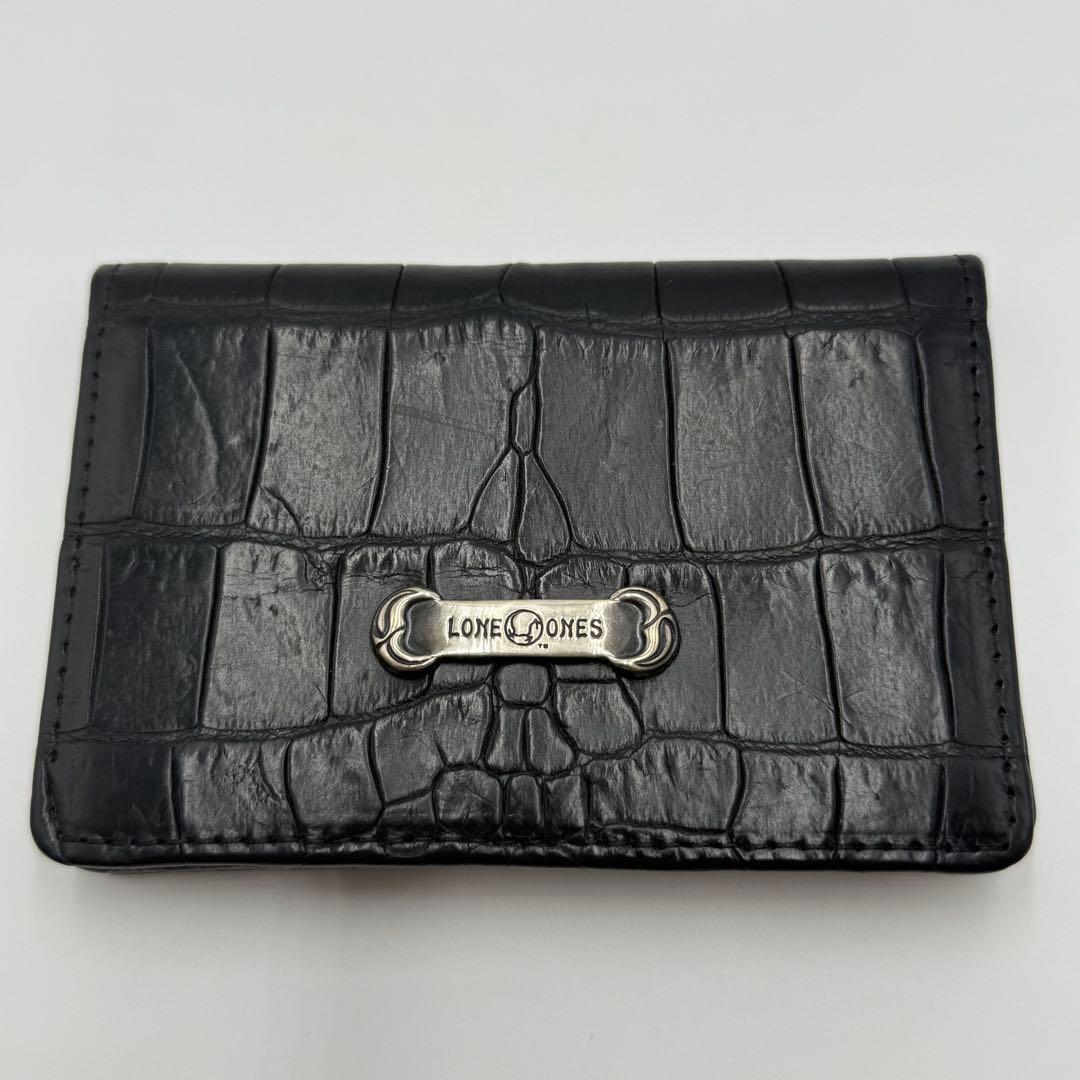 【超美品】LONE ONES 本物　クロコダイルレザー　名刺入れ