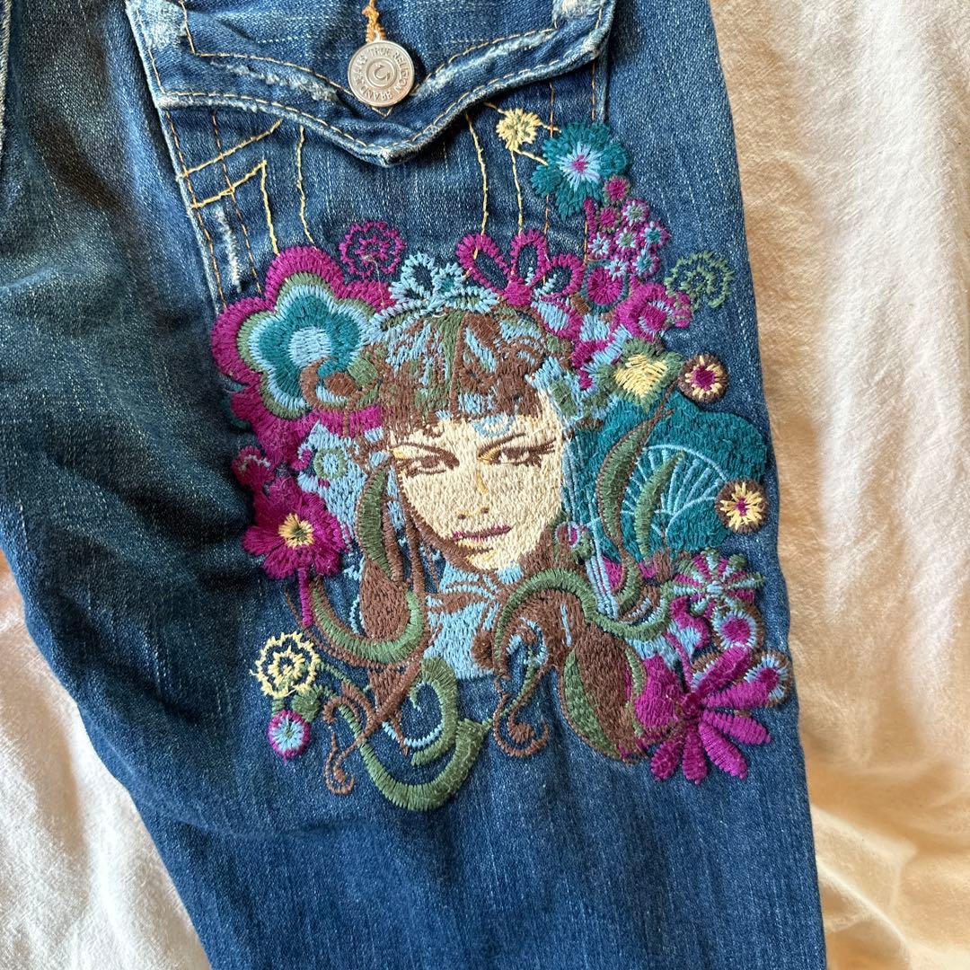 TRUE RELIGION flaredenimpants Y2Kグランジ00s