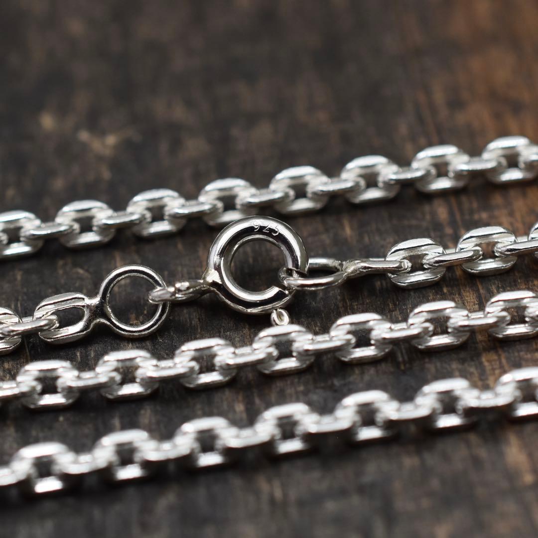 太さ2.5mm 長さ60cm アズキチェーン　シルバー925 小豆チェーン