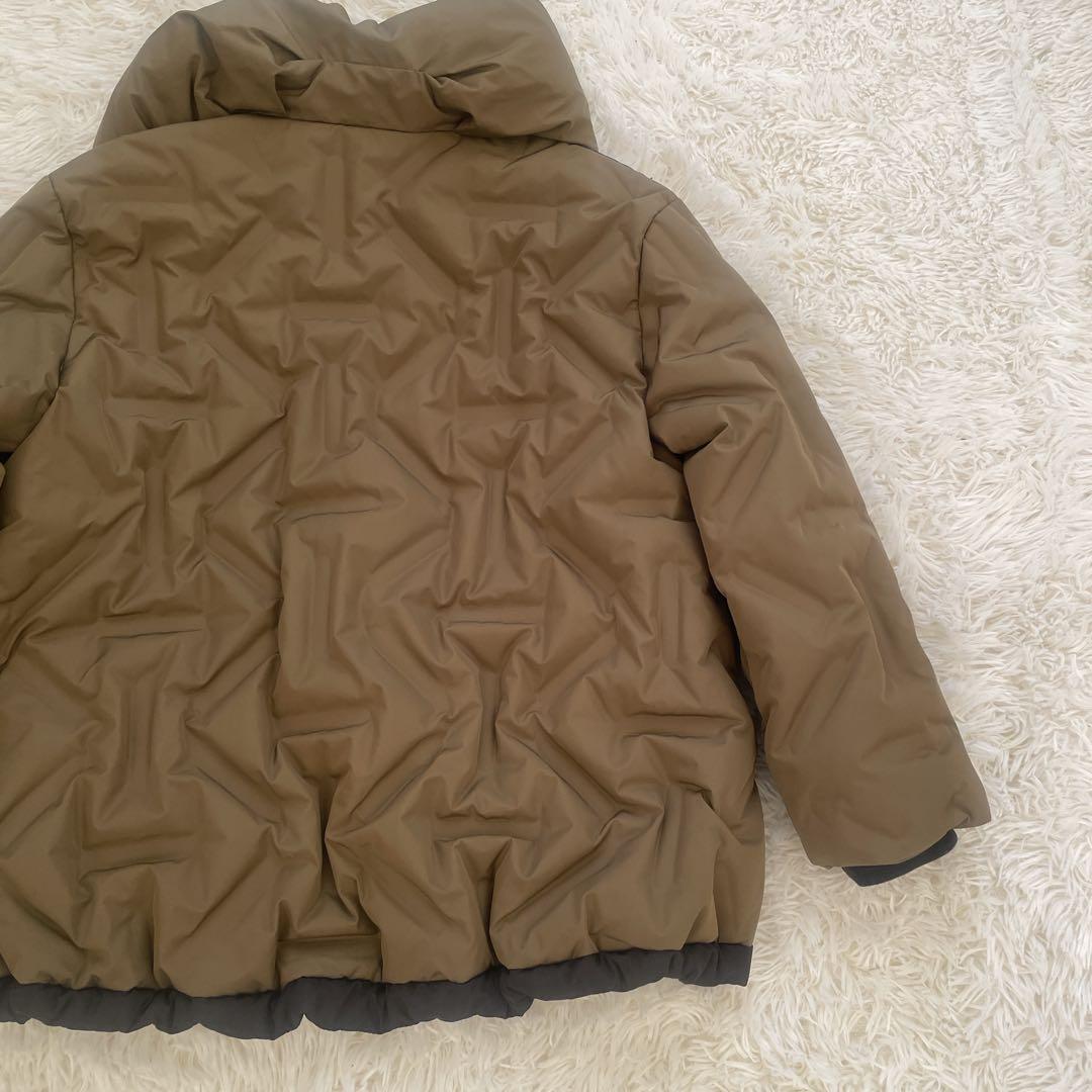 美品 L【A.N.L シームレスダウン】ハイネック バイカラー