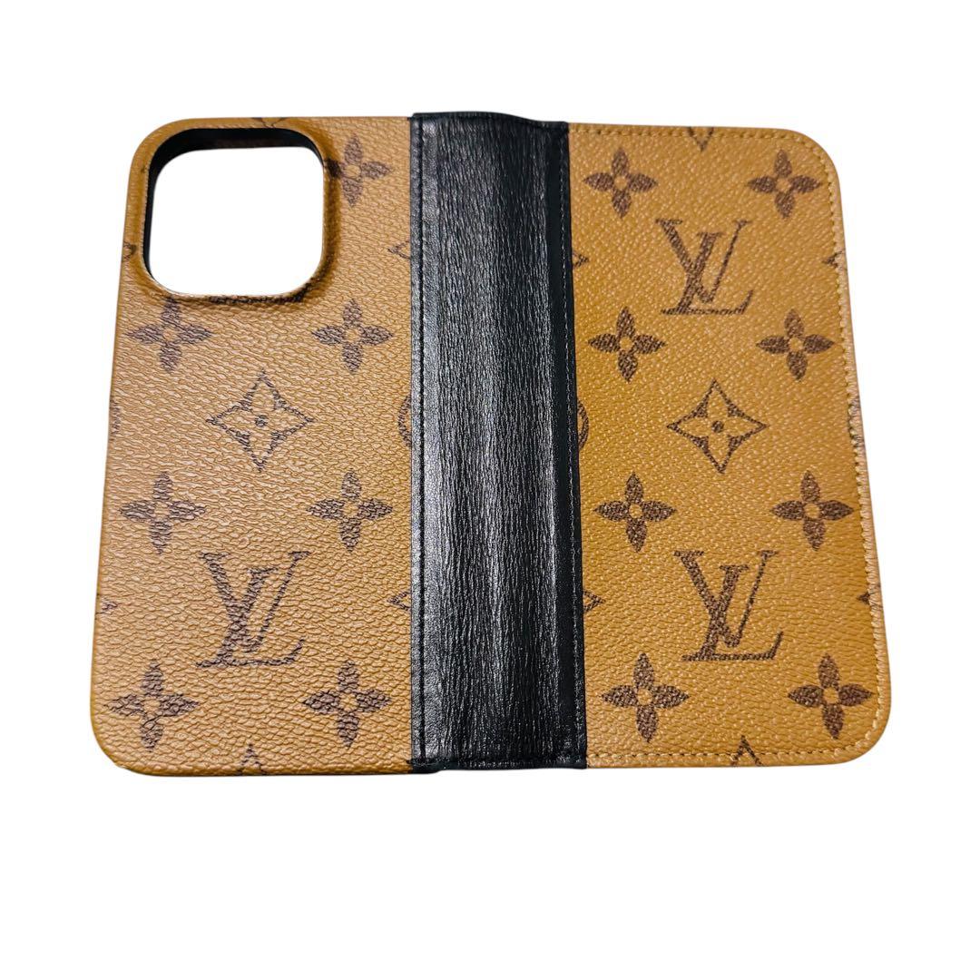 【美品】 ルイヴィトン iPhone15pro フォリオ モノグラムリバース