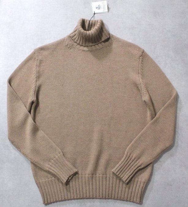 PIACENZA★新品６万円程度 ピアチェンツァ ウールタートル ベージュ50