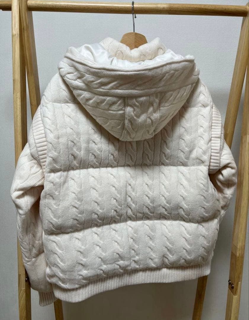 thetoe Shard Knit Down ホワイト