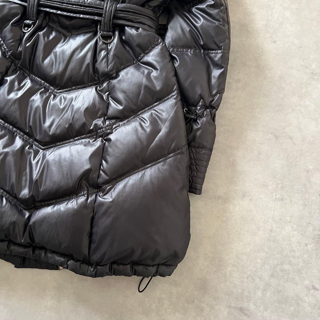 【美品】 BURBERRY バーバリー ノバチェック ダウン コート ブラック