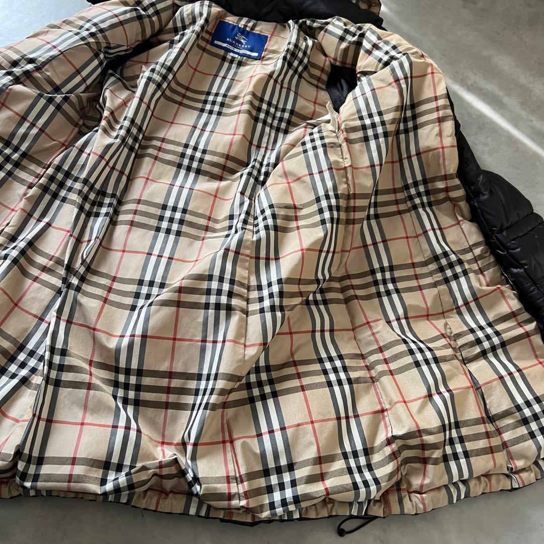 【美品】 BURBERRY バーバリー ノバチェック ダウン コート ブラック