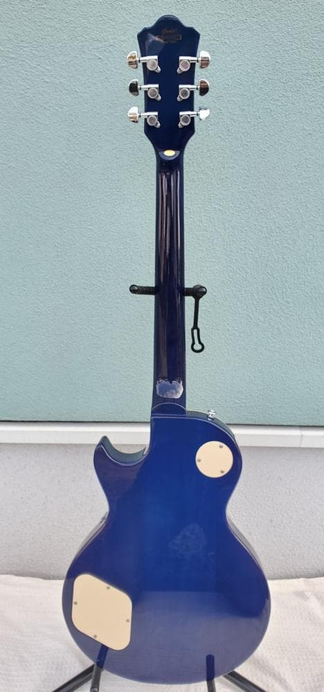 C145　Grote　レスポールタイプ　エレキギター　ブルー系　音出しOK