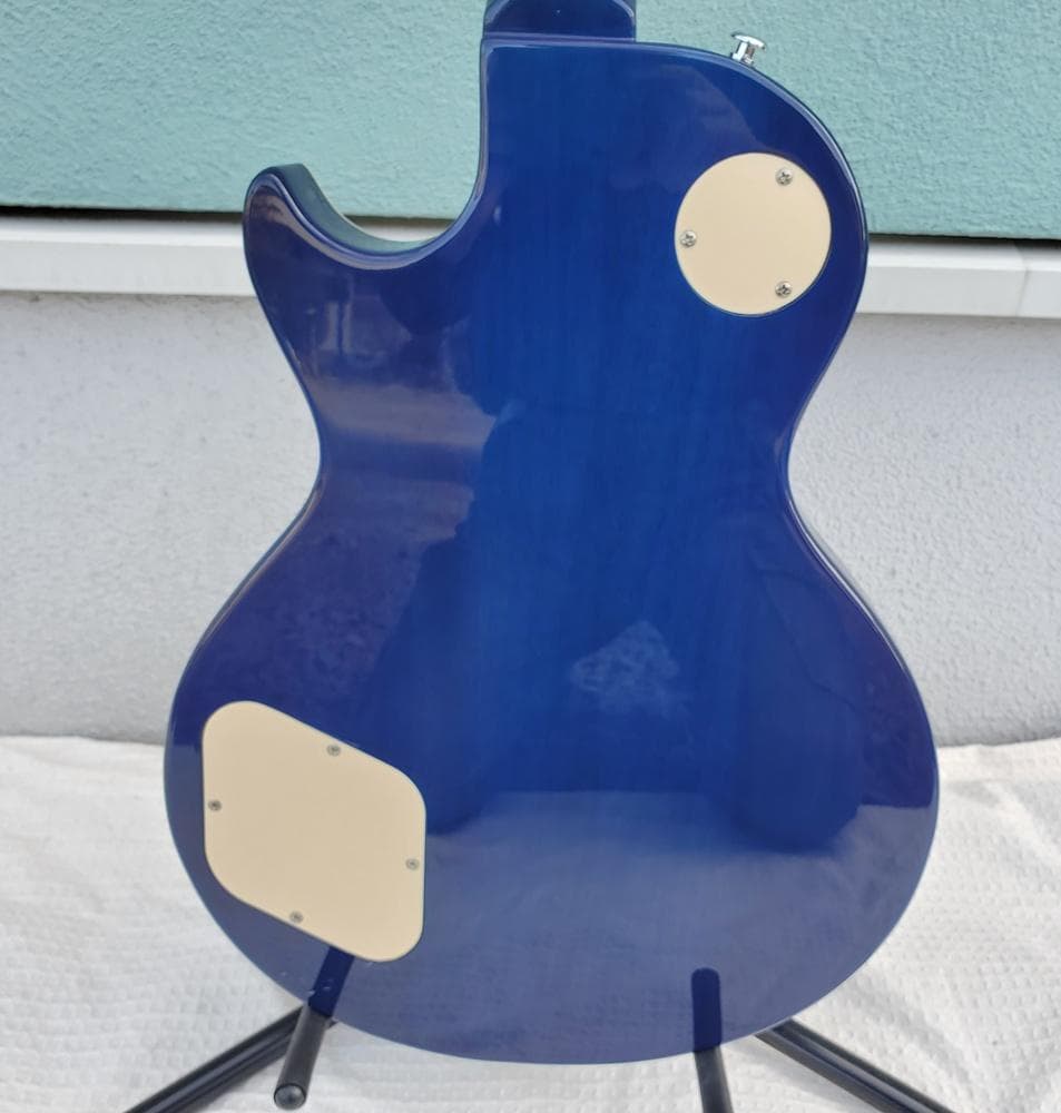 C145　Grote　レスポールタイプ　エレキギター　ブルー系　音出しOK