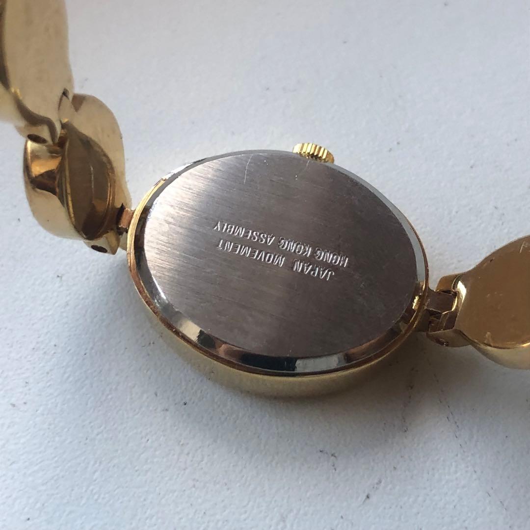 ブレスレットウォッチ　ゴールド オパール風デザイン 時計　稼働品