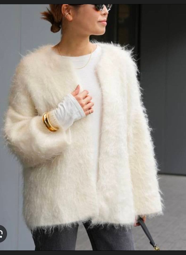 ドゥーズィエムクラス　2024AW PORTMIX クルーネック カーディガン