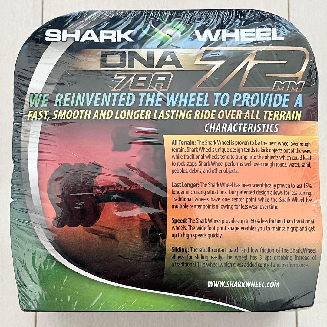 9☆新品 未開封☆ シャークウィール 72mm 78a ホワイト