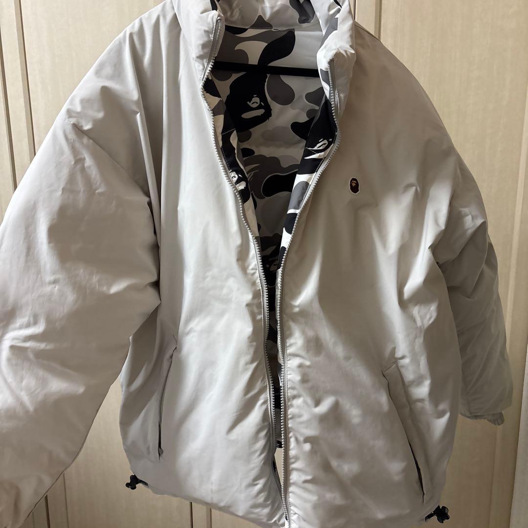 BAPEカモフラージュリバーシブルダウンジャケット