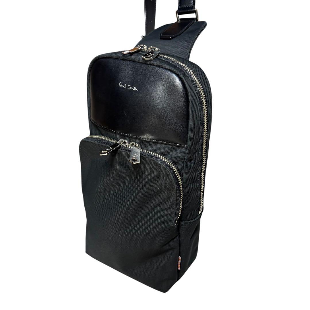 Paul Smith ポールスミス　ボディバッグ レザー　ブラック