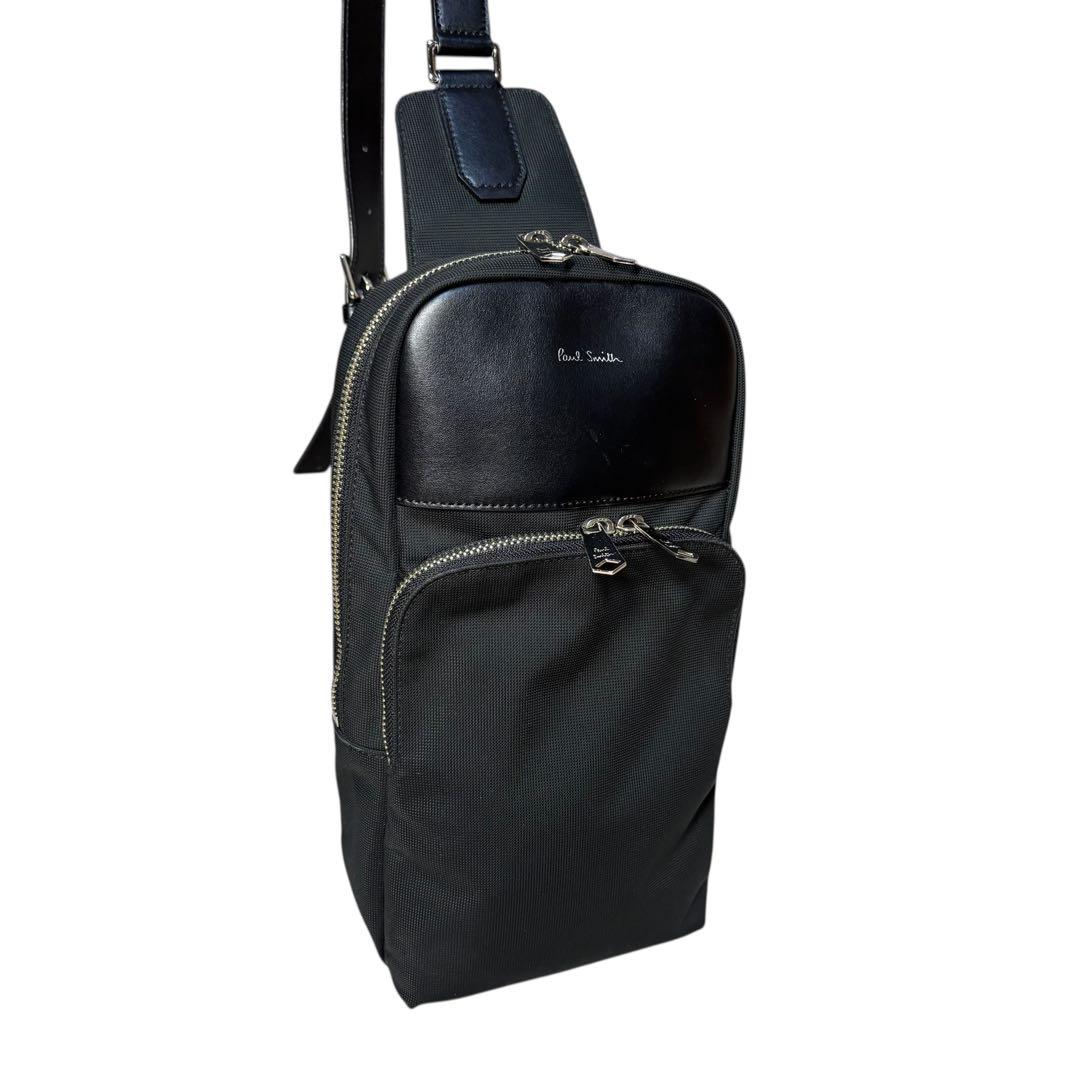 Paul Smith ポールスミス　ボディバッグ レザー　ブラック