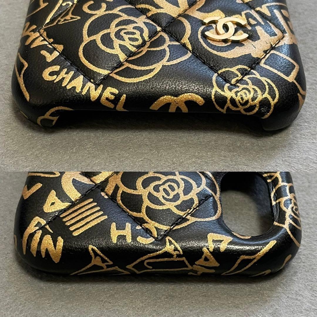 CHANEL iPhoneX マトラッセ　カメリア　ココマーク　ケース