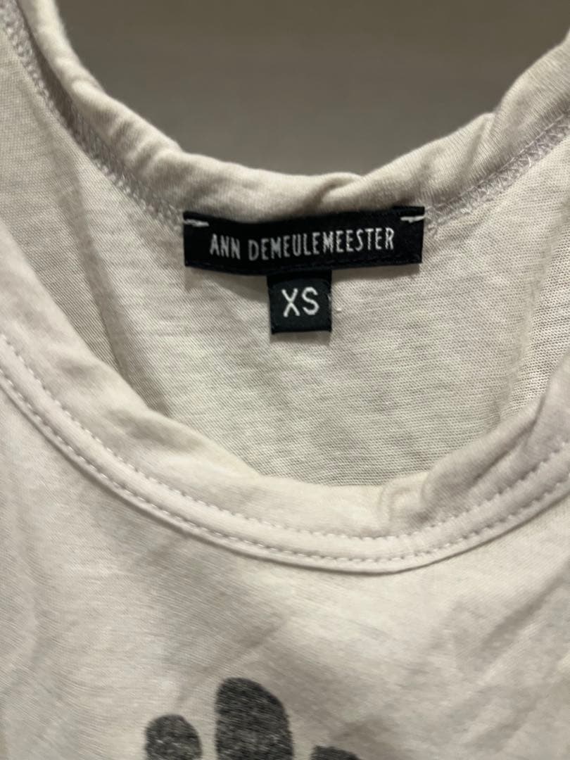 【交渉中】ANN DEMEULEMEESTER 手形プリント タンクトップ XS