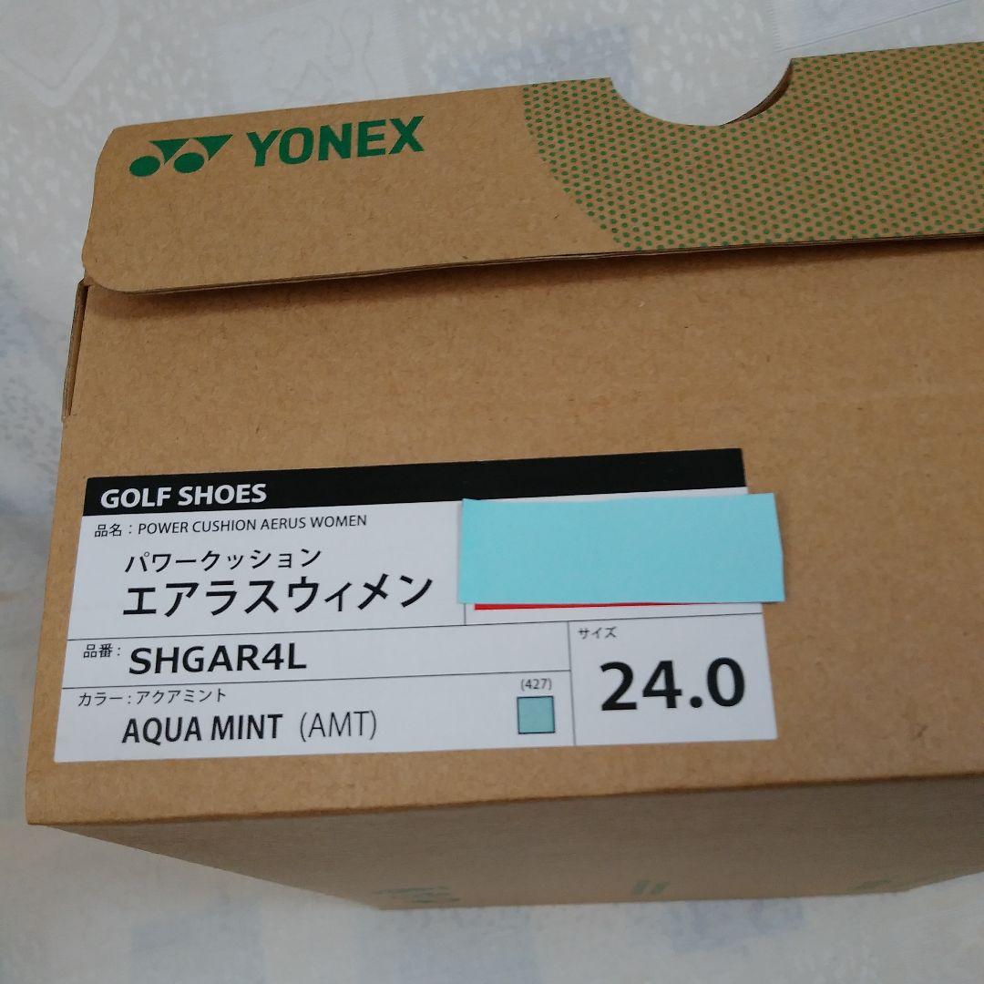 【未使用品】YONEX　ゴルフシューズ　エアラスウィメン　２４．０　アクアミント