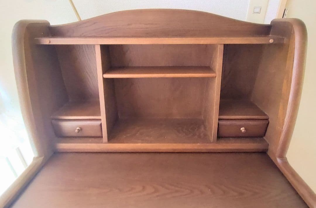 木製 ドレッサー ライティングビューロー デスク 鏡台 レトロ アンティーク