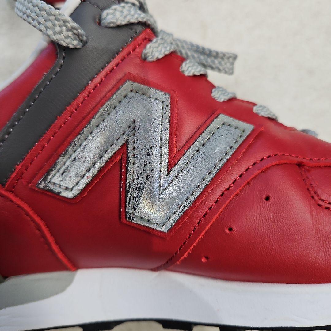 ウルトラマンさん　New Balance 576 レッド レザースニーカー