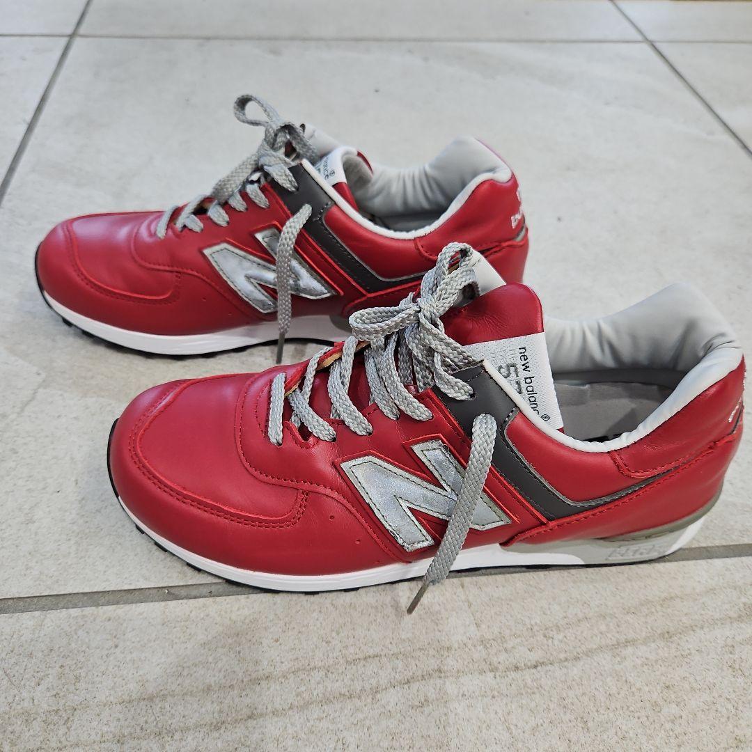 ウルトラマンさん　New Balance 576 レッド レザースニーカー