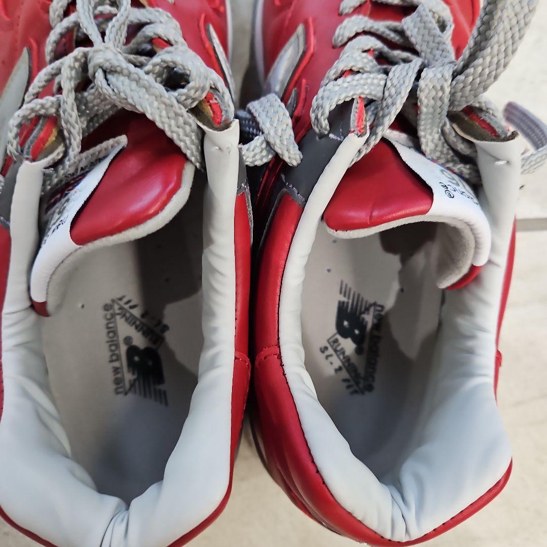 ウルトラマンさん　New Balance 576 レッド レザースニーカー