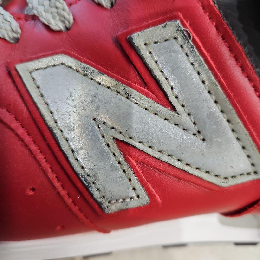 ウルトラマンさん　New Balance 576 レッド レザースニーカー