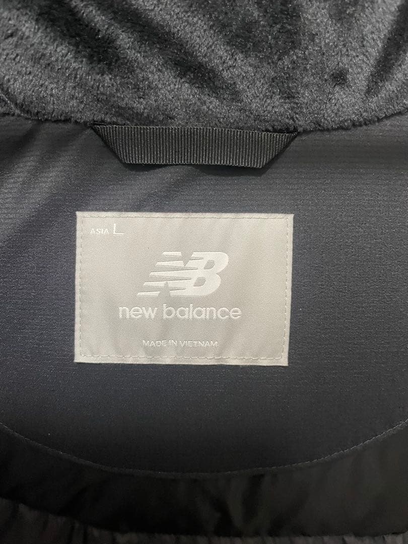 NB GREY カラーブロックダウンジャケット