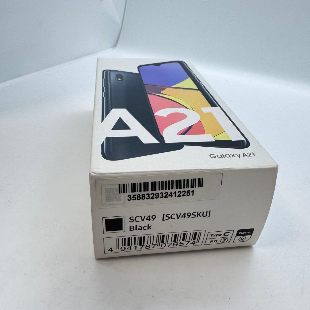 【未使用品】 Galaxy A21 SCV49 本体 動作確認済み