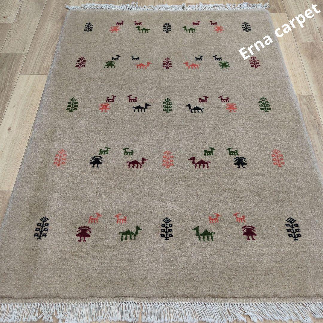 Winter SALE ペルシャ絨毯　ギャッベ　新品 148x108 cm