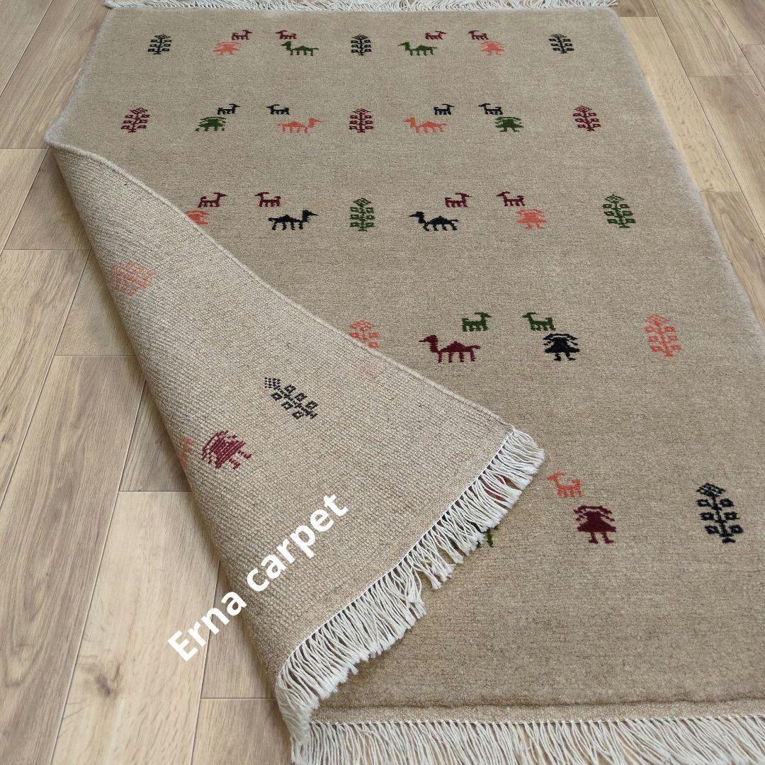 Winter SALE ペルシャ絨毯　ギャッベ　新品 148x108 cm