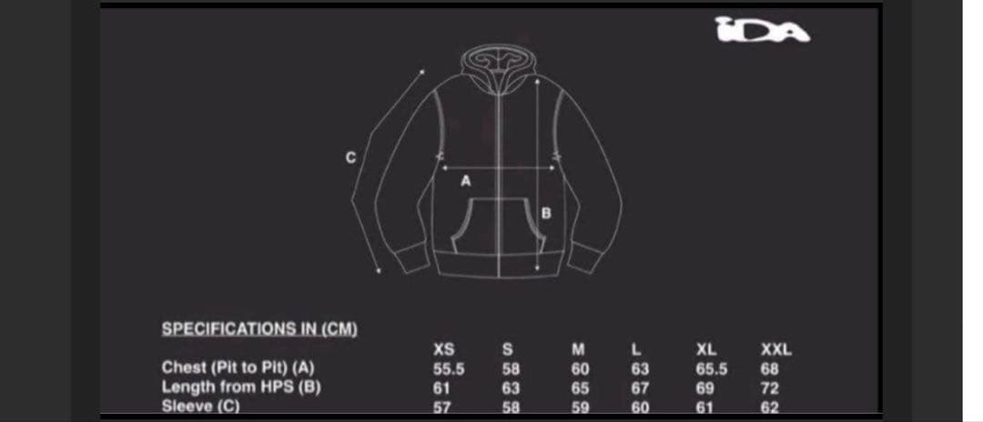 iDA フルジップパーカー ネイビー