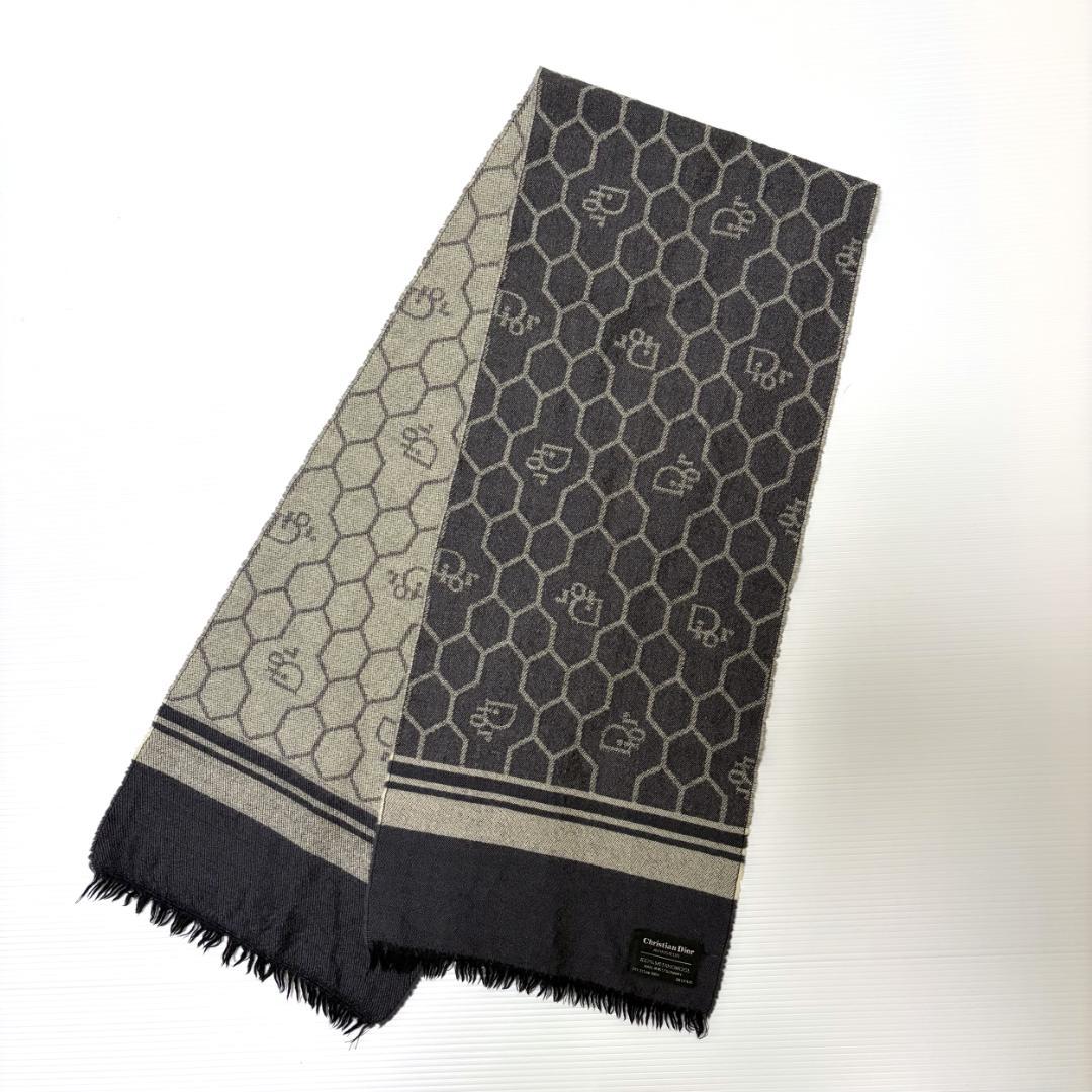 ヴィンテージ Dior ウール マフラー 西ドイツ製