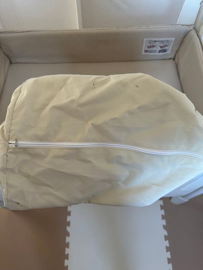 ココネルエアー　ホワイトグレー　ベビーベッド